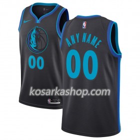 Dres Dallas Mavericks Prilagođeni Nike 2018-19 City Edition Crna Plava Swingman